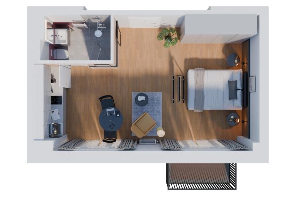 Berlin 21 HAVENS_Berlin_Room_Layout_Standard_Typ-3.0b_Tech